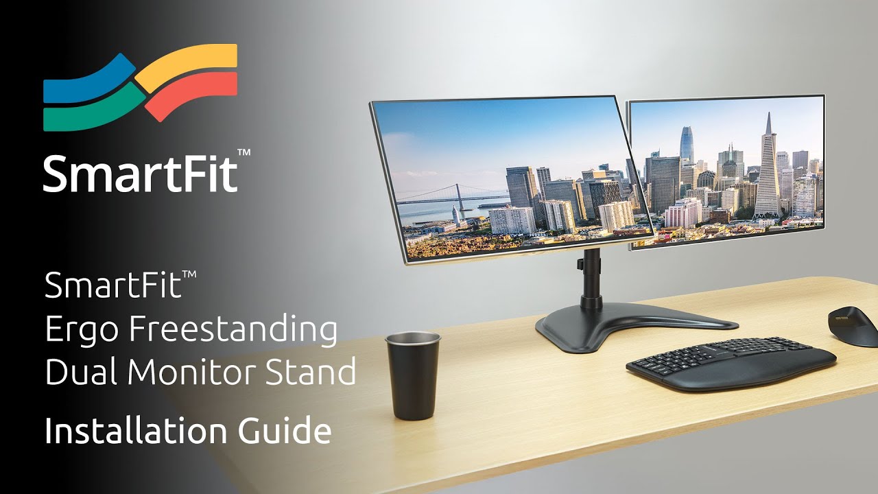 How to Install Kensington SmartFit Ergo Freestanding Dual Monitor Stand | Video Guide
