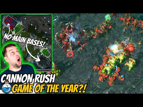 The Greatest CANNON RUSH GAME EVER! | Cannon Rush in Grandmaster #5 StarCraft 2