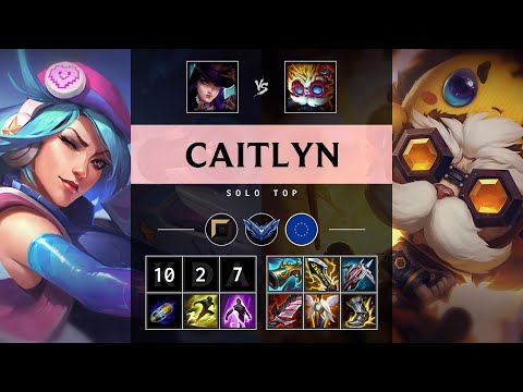 Caitlyn Top vs Heimerdinger - EUW Diamond Patch 25.14