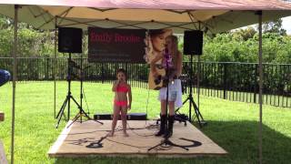 Emily Brooke and Carrie Ann singing &quot;Dance Hall&quot;