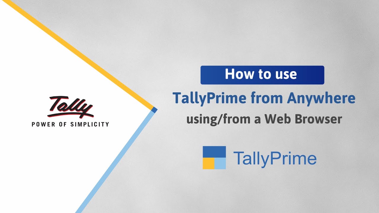 How to Access and Manage Operations - TallyPrime Cloud Access | TallyHelp