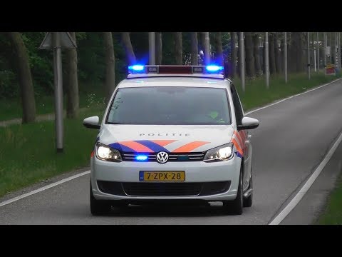 Prio 1 2x Politie Noodhulp met spoed naar verschillende melding in Oss