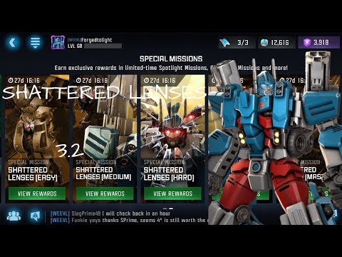 [Transformers: Forged To Fight] Shattered Lenses 3.2 Master Difficulty