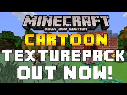 Minecraft Xbox 360 & PS3 - BRAND NEW CARTOON TEXTUREPACK OUT NOW! + GAMEPLAY! [NEW]