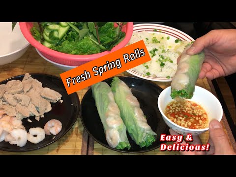 Fresh Spring Rolls with Sweet Fish Sauce