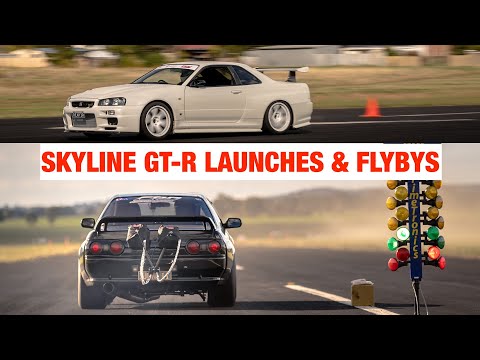 GT-R Launching and Fly By Compilation - 30 minutes of raw RB noise!