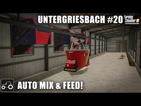 Moving The Cows Into The New Shed - Untergriesbach #20 Farming Simulator 19 Timelapse