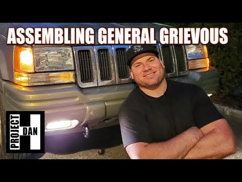 JEEP ZJ FRONT END RECONSTRUCTING - GENERAL GRIEVOUS 1998 GRAND CHEROKEE GETS REASSEMBLED