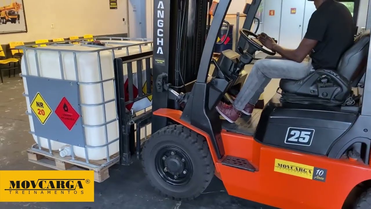 Ensinando Haitiano que não possui CNH I Curso de Empilhadeira parte 1/3