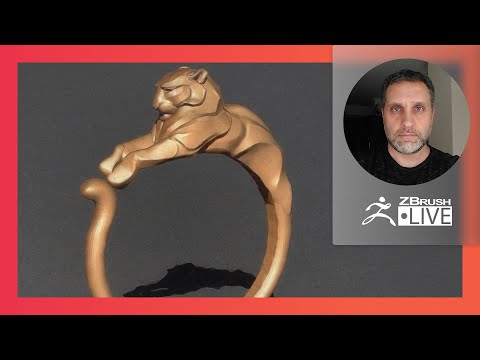 Sculpting Organic Jewelry Designs with ZBrush - Nacho Riesco Gostanza