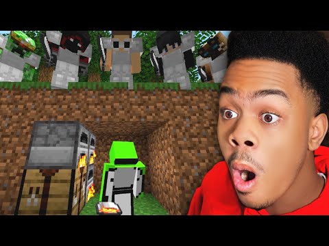 Teen Reacts To Dream VS 5 Hunters THE LAST MANHUNT.