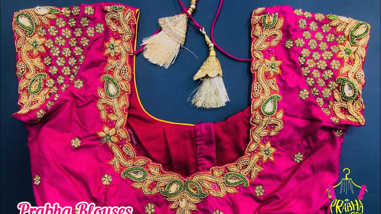 thread work dress designs