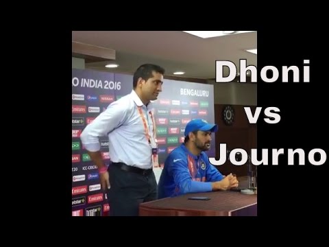 Watch: Dhoni blasts journalist at press conference post Bangladesh match