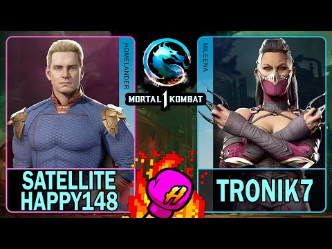 MK1 Satellite Happy148 (HOMELANDER) VS Tronik7 (MILEENA)🥊Mortal Kombat 1🥊4K 60ᶠᵖˢ