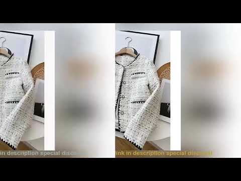 ✔️Spring Autumn Jacket Design Fashion Sweet Tweed Blazers Wome