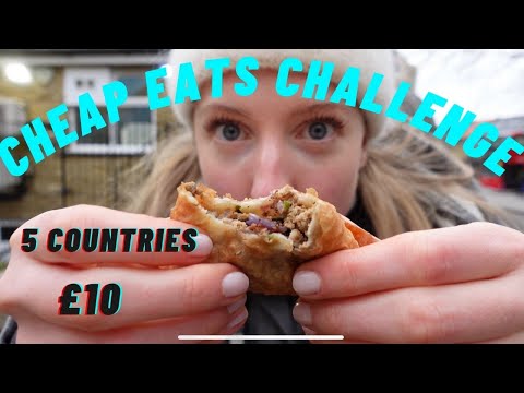 London Cheap Eats Challenge!! 5 Countries with £10 in Brixton!
