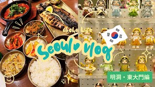 【韓国Vlog】またまた留学中の娘に会いに💓 定番だけど楽しい明洞＆東大門！格安宿＆美味しい定食屋発見