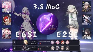 NEW Memory Of Chaos Floor 12 | E6S1 Castorice & E2S1 Firefly No Sustain 3.8 Honkai Star Rail
