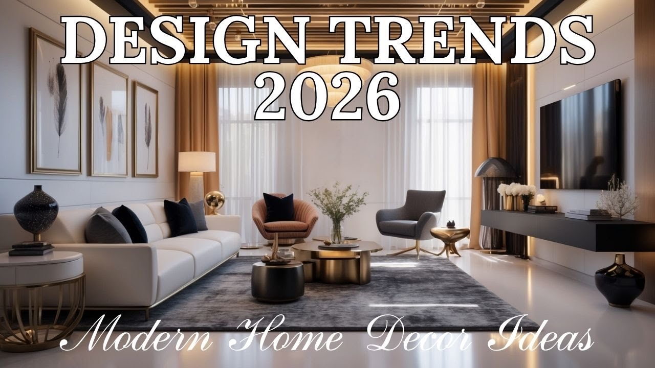 TOP 10 Interior Design Trends for 2026 | Modern Home Decor Ideas You’ll Love