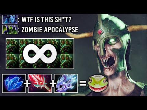 ZOMBIE APOCALYPSE! Max Attack Speed + Shard Undying Carry Non-Stop Zombie Spam Imba Hero WTF Dota 2