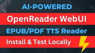 OpenReader WebUI: AI-Powered EPUB PDF TTS Reader - Install Locally