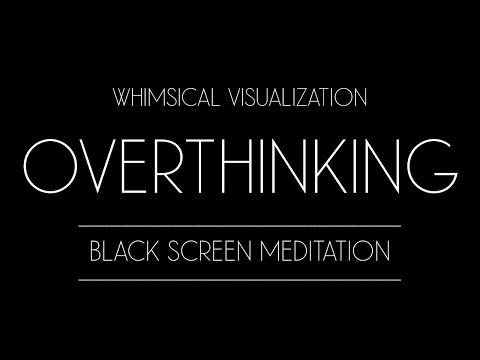 Black Screen Guided Meditation for Relaxation Overthinking Whimsical Garden Visualization