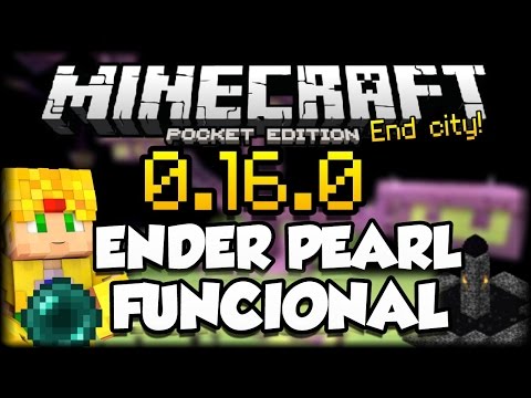 Minecraft PE 0.16.0 - Ender Pearl Funcional Mod Nativo - Mapa End City - Pocket Edition