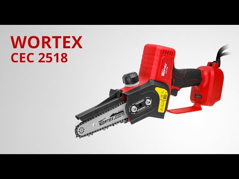 фото аккумуляторный мини-пила, сучкорез wortex (вортекс) cec 2518 xlt xlt бесщеточный, 18 в, 10 см, 1х4 а 0