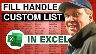 Excel - How To Fill From A Custom List In Excel - Episode 1978