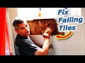 How To Fix Shower Tiles Falling Off Wall DIY
