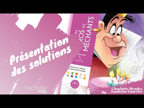 Héros vs Méchants - Trompe l'oeil - coloriage mystère hachette Heroes - SOLUTIONS