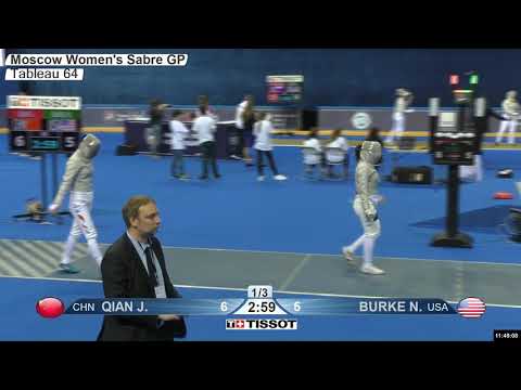 2019 676 T64 08 F S Individual Moscow RUS GP BLUE BURKE USA vs QIAN CHN