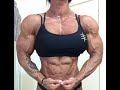 Rach White Big Muscle Female Bodybuilder Flex And Workout