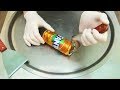 ASMR Fanta Oringe Ice Cream Rolls Oddly Satisfying Ear To Ear Tingles Relax Sounds No Talking