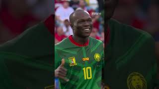 AUDACIOUS LOB! What a finish from Aboubakar vs Serbia! #ShortsFIFAWorldCup