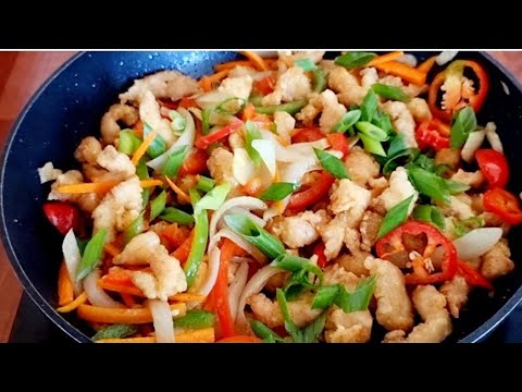 Salt and Pepper Crispy Chicken/ Poulet croustillant au sel et au poivre