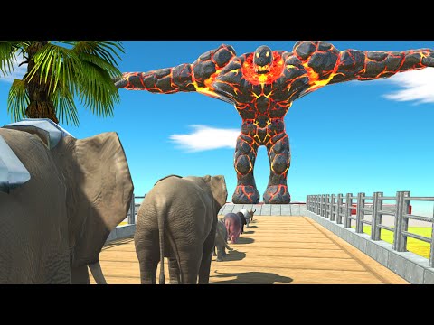 LAVABOY DEATH RUN ATTACK - Animal Revolt Battle Simulator