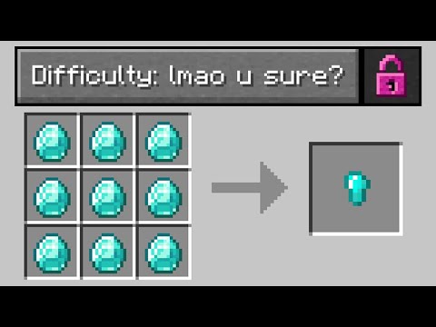 What the hardest difficulty in Minecraft looks like...