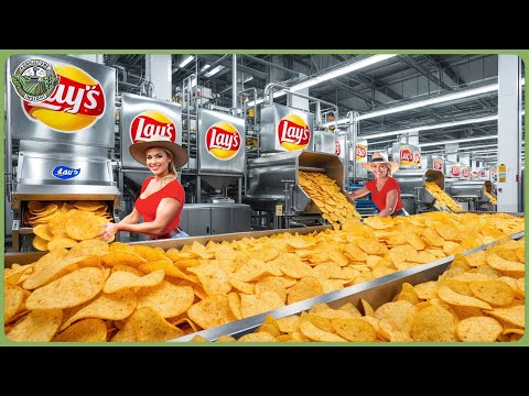 How Lay's Potato Chips Are Made - Massive Millions of Potato Chips Processing In Factory