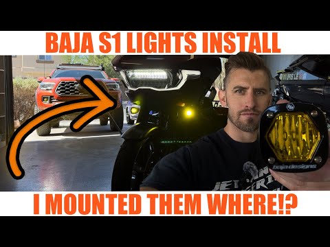 NEW LOCATION Baja Designs S1 Install on a 2024 Harley Davidson Road Glide