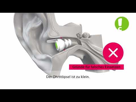 DE - How to insert earplugs - AudioNova hearing protection