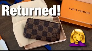 Louis Vuitton Key Pouch Unboxing & Review 2020 - Returned Immediately!