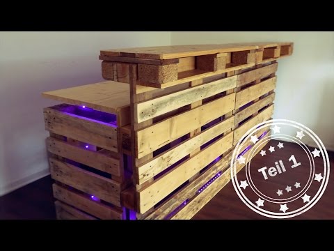 Bar selber bauen - Wie aus Holzpaletten eine Bar wird