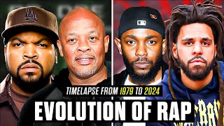 EVOLUTION OF RAP | TIMELAPSE FROM 1979 TO 2024!
