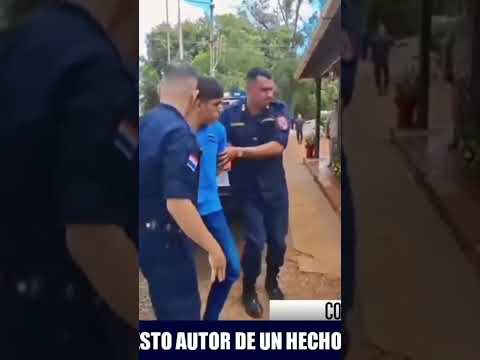 Detienen a joven con orden de captura por homicidio tras fiesta navideña en Santa Rosa del Aguaray.