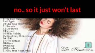Ella Henderson- The First Time [LYRIC VIDEO]