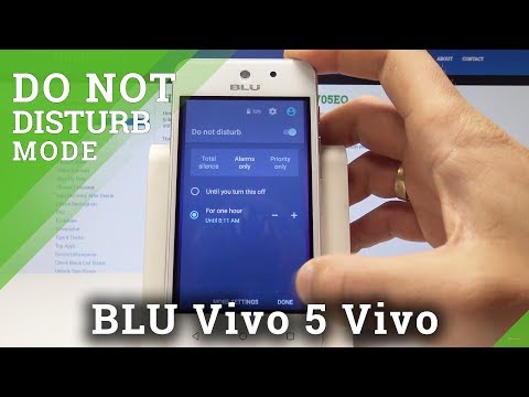 How to Enable Do Not Disturb on BLU Vivo 5 Vivo - Set Up Do Not Distub