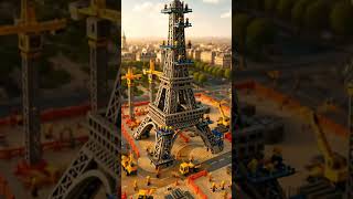 Building The Eiffel Tower 🗼 | LEGO Timelapse Satisfaction"