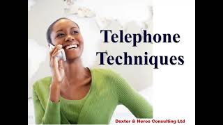 Customer Service Management -  Class 3 - Telephone Techniques