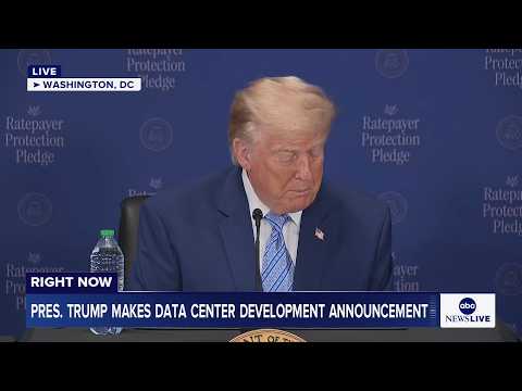 President Trump makes data center development announcement